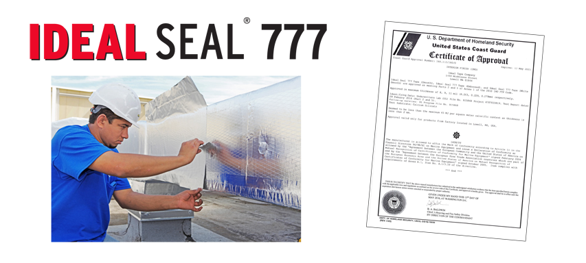 Ideal Seal 777 is a high performance laminate that provides a total vapor barrier and complete moisture protection for insulation cladding and jacketing applications. Ideal Seal 777 is US Coast Guard approved. USCG COA Number 164.112/160/0