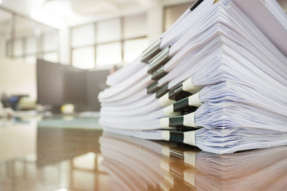 Packets of paper